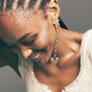 Free People Alia Dangle Earrings in Gold NWT​